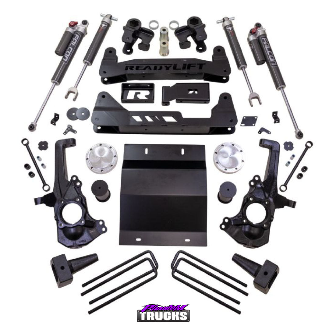 6" MAX 2.1 Suspension System w/Falcon 2.1 Shocks - GM Silverado / Sierra 2500HD/3500HD 2020-2024 (SKU: 42-30640)