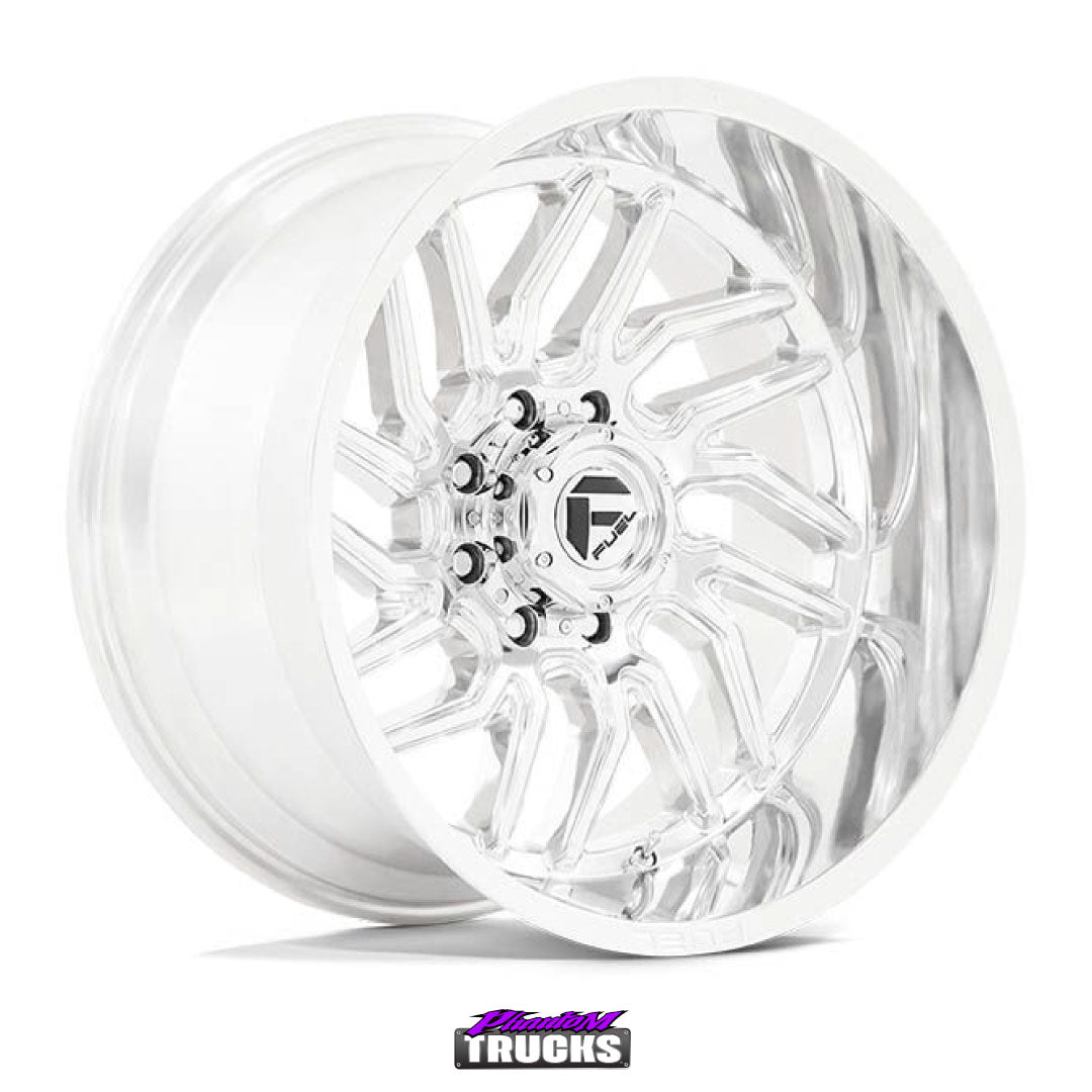 FUEL Hurricane D809 Polished Milled 20x10 8/180 -18 124.2 (SKU: FUEL-D80920001847-180)