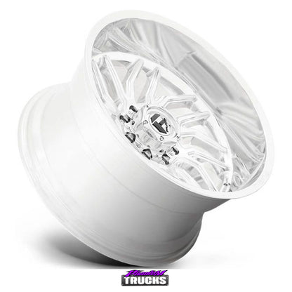 FUEL Hurricane D809 Polished Milled 20x10 8/180 -18 124.2 (SKU: FUEL-D80920001847-180)